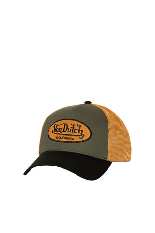 Gorra - Negro, caqui y rojo