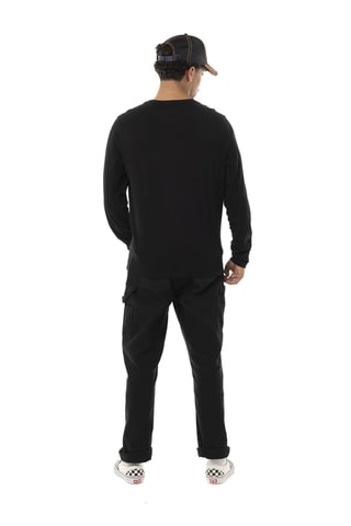 Camiseta regular - Negro, beige y naranja