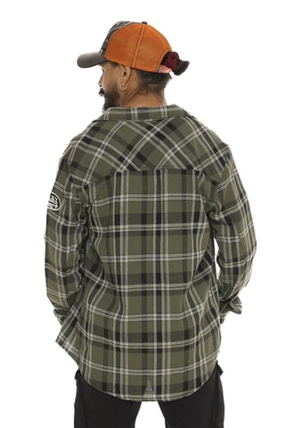 Sobrecamisa - Caqui, negro y azul