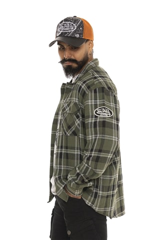 Sobrecamisa - Caqui, negro y azul