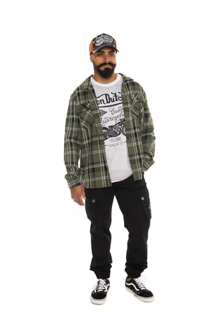 Sobrecamisa - Caqui, negro y azul