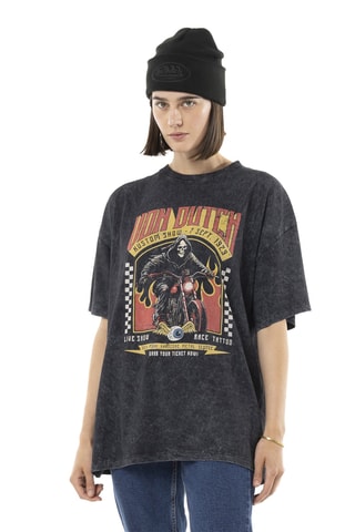 Camiseta relaxed - Negro, blanco y amarillo