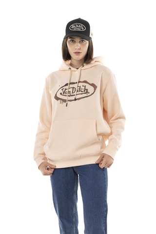 Sudadera con capucha - Beige y marrón