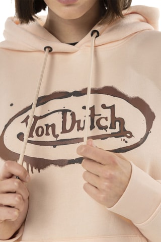 Sudadera con capucha - Beige y marrón