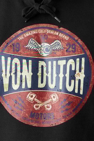 Sudadera con capucha - Blanco, negro, rojo y azul