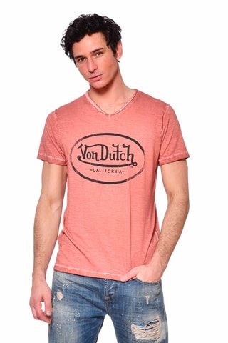 Camiseta Ron - Negro y naranja