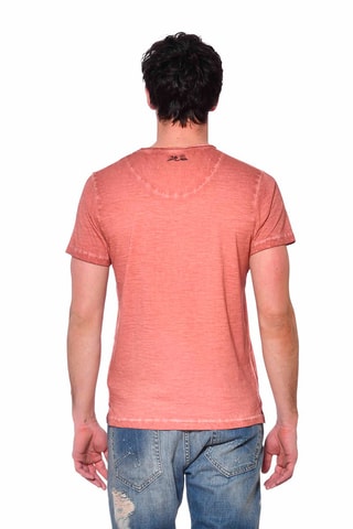 Camiseta Ron - Negro y naranja