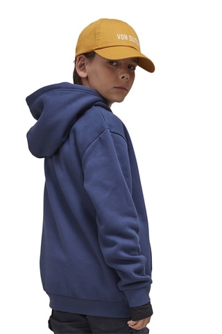 Sudadera con capucha Brand - Azul y amarillo