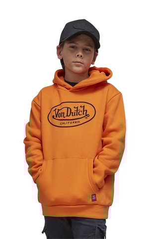 Sudadera con capucha Brand - Negro y naranja