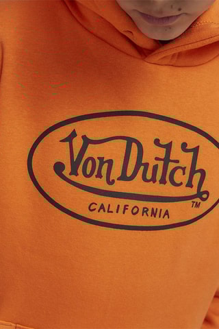 Sudadera con capucha Brand - Negro y naranja