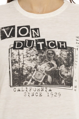 Camiseta - Beige y negro