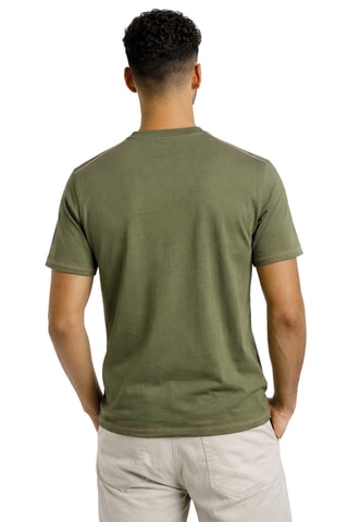 Camiseta regular - Caqui y negro