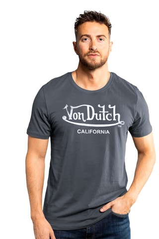 Camiseta regular - Gris y blanco