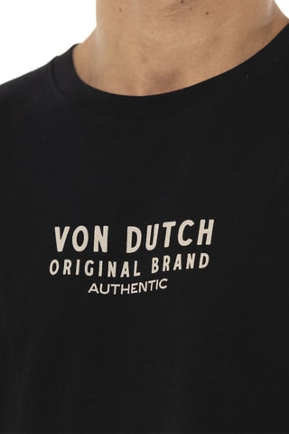 Camiseta oversize - Negro y beige