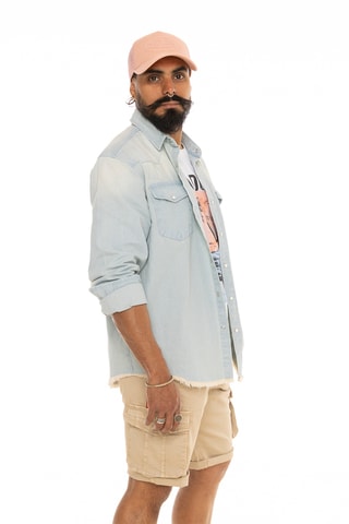 Camisa vaquera regular fit - Azul