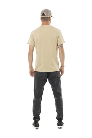 Camiseta regular - Marrón, beige y rojo