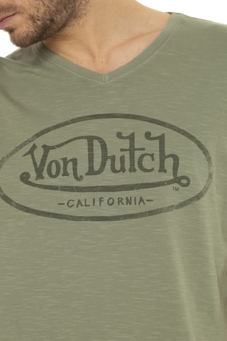 Camiseta regular - Verde y gris