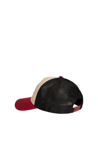 Gorra - Negro, beige y rojo