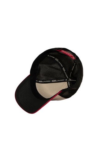 Gorra - Negro, beige y rojo