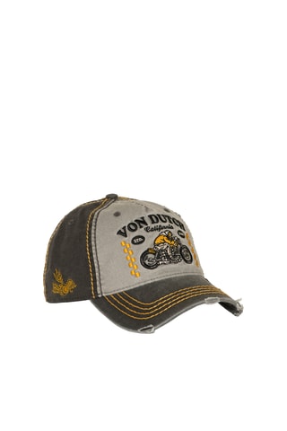 Gorra vaquera - Gris, amarillo y negro