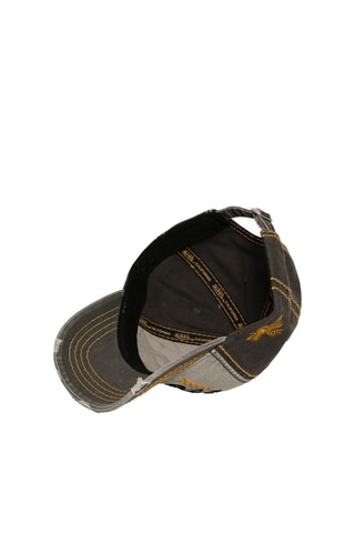 Gorra vaquera - Gris, amarillo y negro