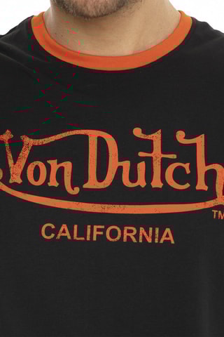 Camiseta regular fit de algodón orgánico - Azul marino y amarillo