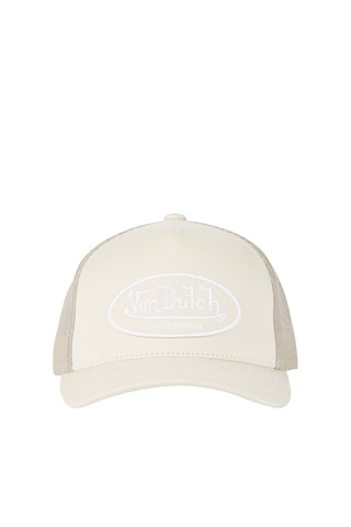 Gorra Lof - Blanco y beige