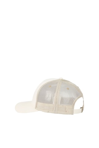 Gorra Lof - Blanco y beige
