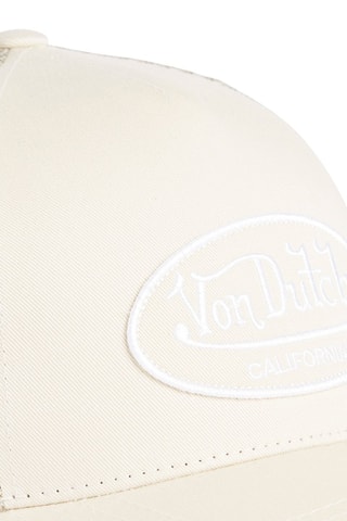 Gorra Lof - Blanco y beige