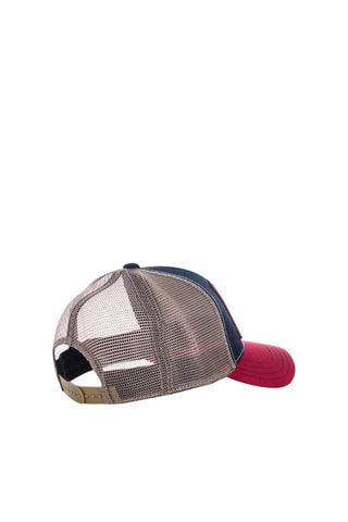 Gorra Square - Beige, rojo y azul