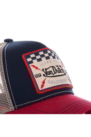 Gorra Square - Beige, rojo y azul