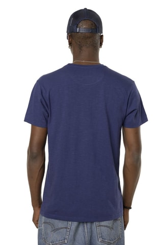 Camiseta - Blanco, azul y naranja