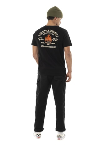 Camiseta regular - Negro y blanco