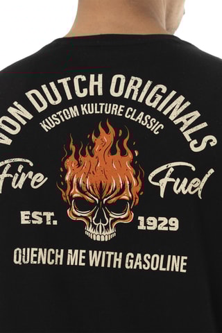 Camiseta regular - Negro y blanco