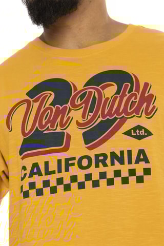 Camiseta regular - Amarillo, azul y negro