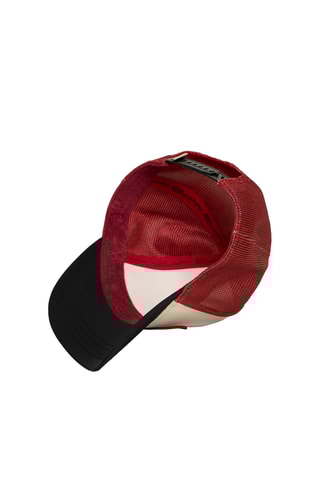 Gorra - Negro, beige y rojo