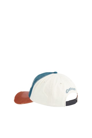 Gorra - Marrón, beige y rojo