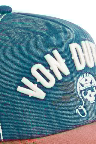 Gorra - Marrón, beige y rojo