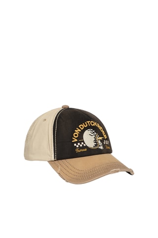 Gorra - Gris, negro y beige