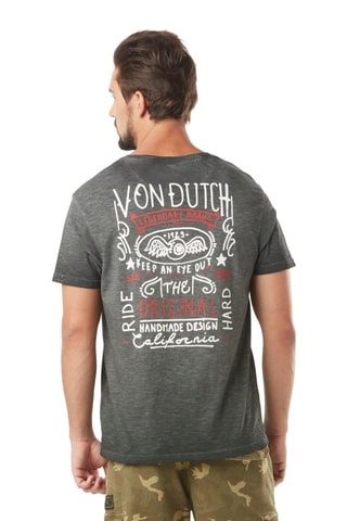 Camiseta - Blanco, negro, rojo y gris