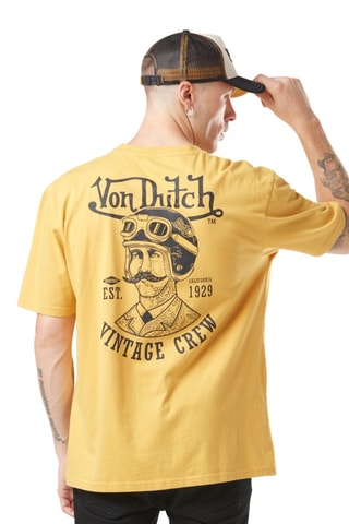 Camiseta relaxed - Negro y amarillo