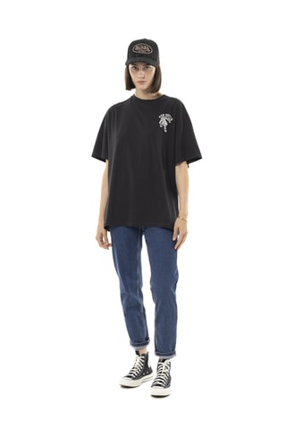 Camiseta relaxed - Negro y blanco