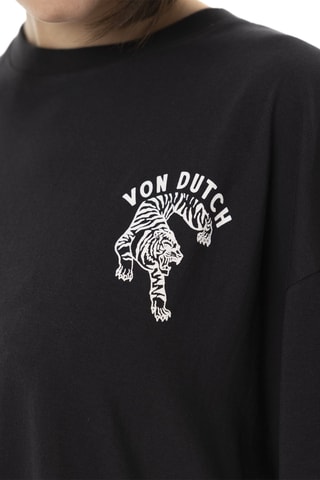 Camiseta relaxed - Negro y blanco