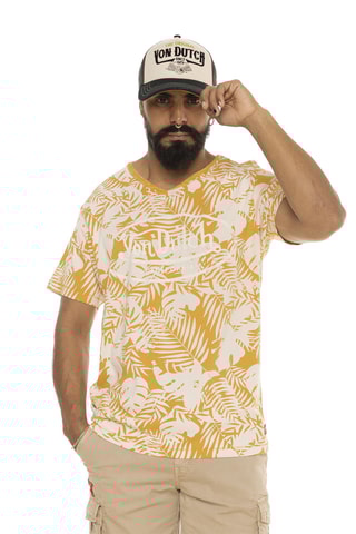 Camiseta - Amarillo y blanco