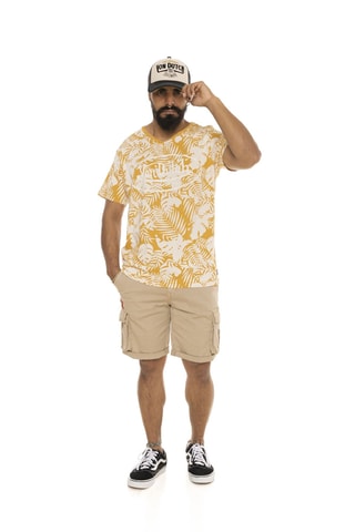 Camiseta - Amarillo y blanco