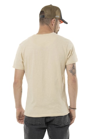 Camiseta regular - Beige, naranja y burdeos