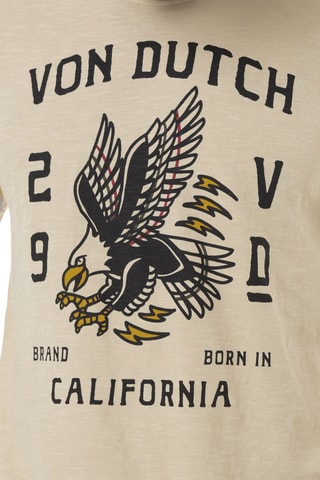 Camiseta regular - Beige, naranja y burdeos