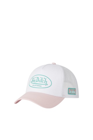 Gorra - Blanco, rosa y azul