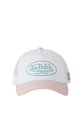 Gorra - Blanco, rosa y azul