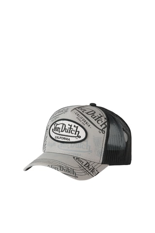 Gorra - Gris, negro y beige